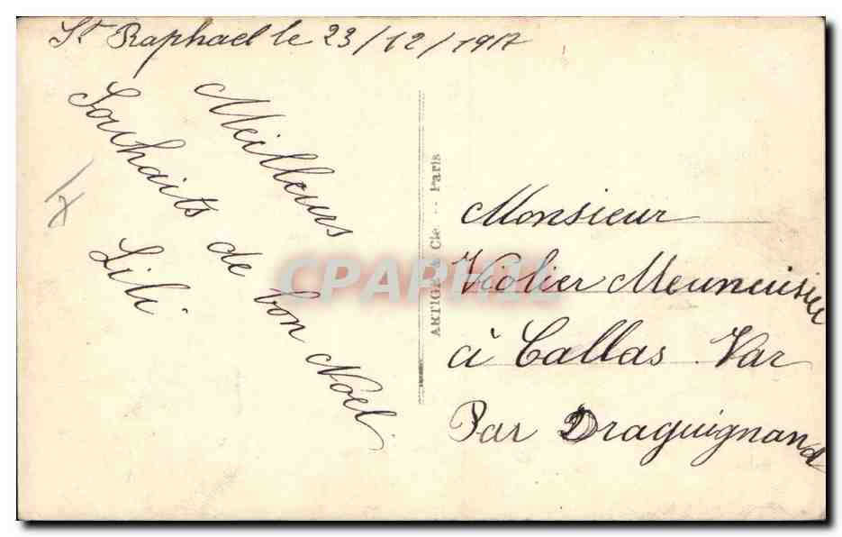 CPA Fantaisie Enfant Poupee Noel — Rückseite