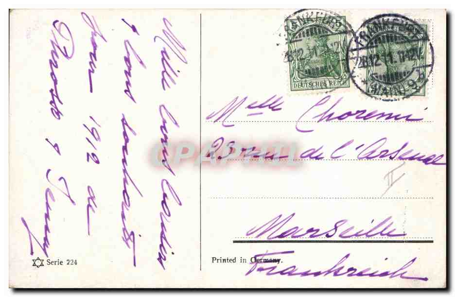CPA Fantaisie Enfant Poupee  — Rückseite
