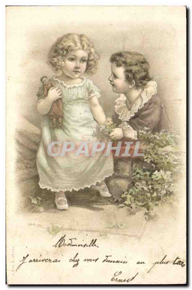 CPA Fantaisie Enfants Poupee 