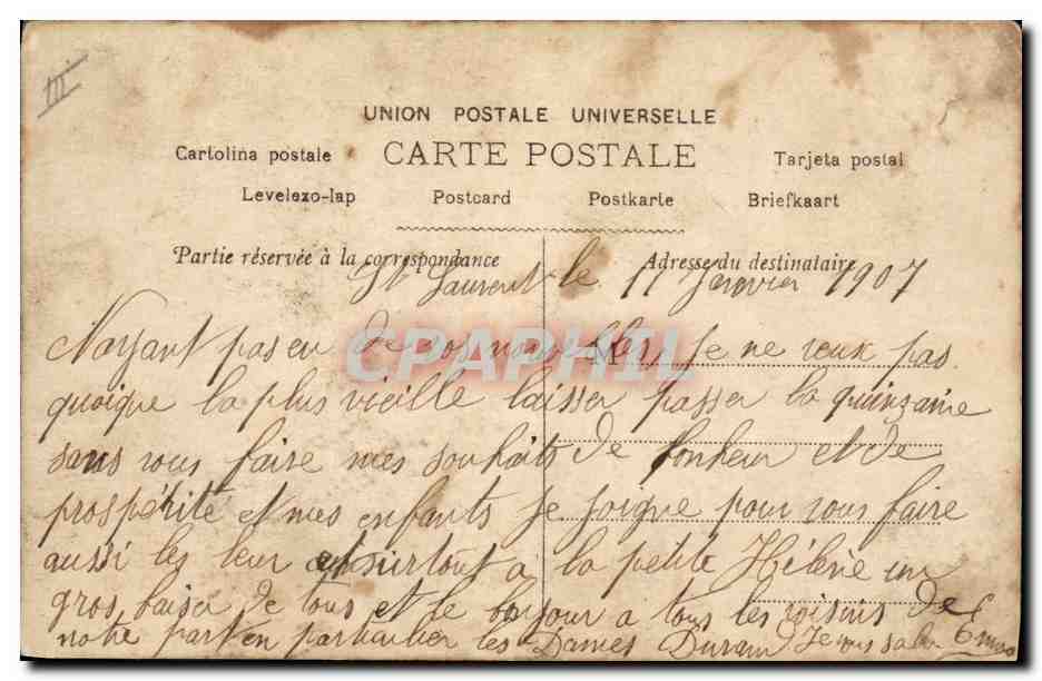CPA Fantaisie Enfant Poupee  — Rückseite
