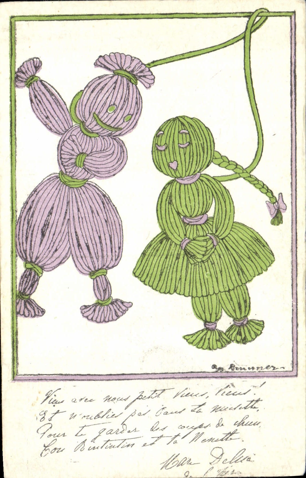 CPA Fantaisie Enfant Poupee 