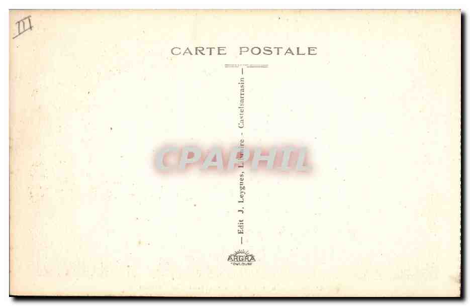 CPA Palais de Justice Castelsarrasin Rue de la Fraternite Le Tribunal  — Verso