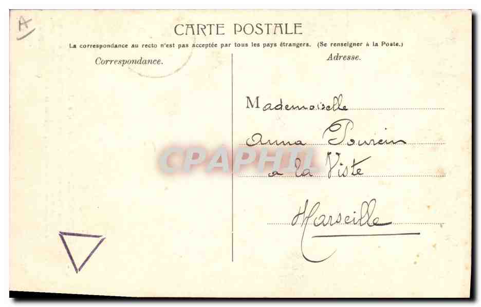 CPA Palais de Justice Carpentras — Verso