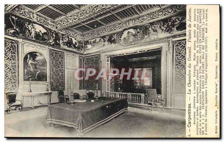 CPA Palais de Justice Carpentras La chambre du Conseil