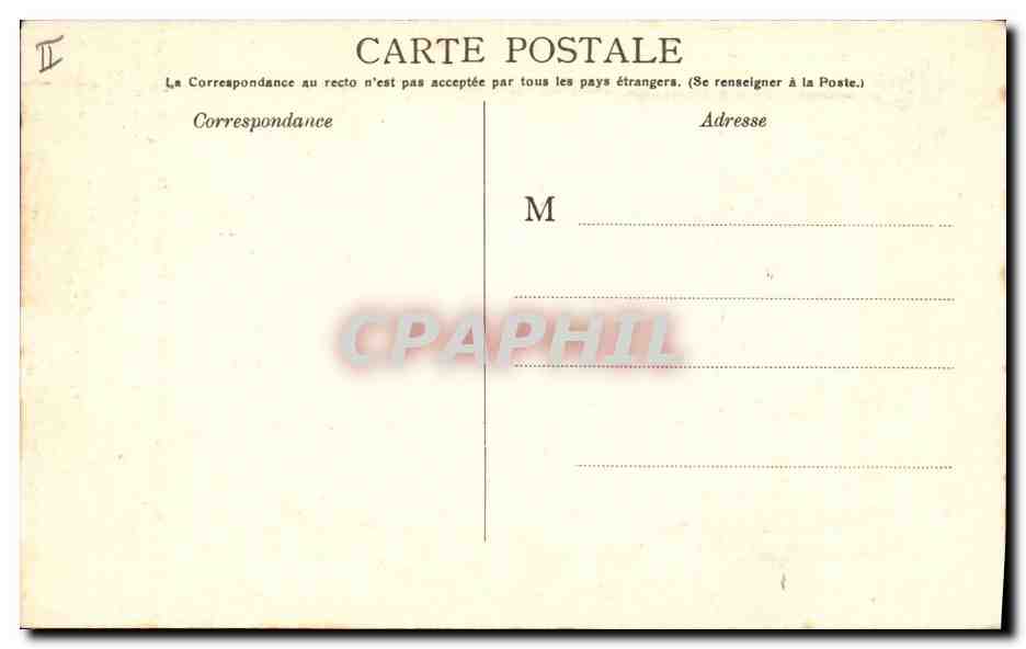 CPA Palais de Justice Carpentras La chambre du Conseil — Verso