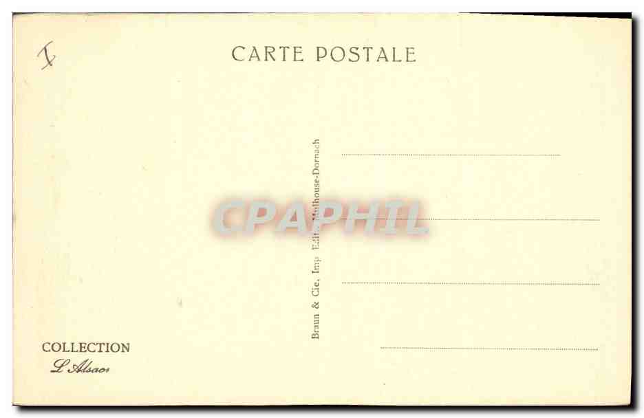 CPA Palais de Justice Colmar La Cour d'Appel  — Rückseite