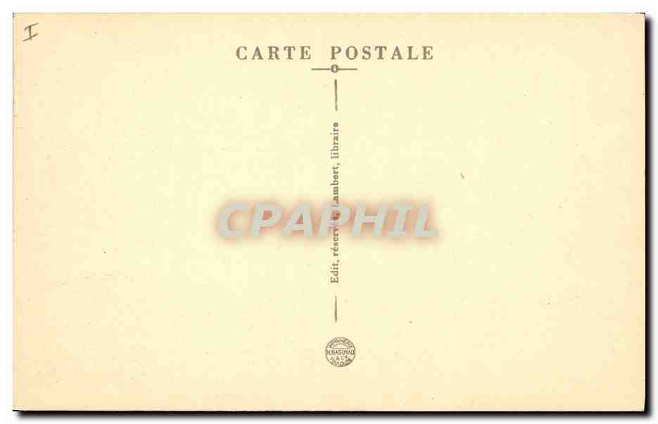 CPA Palais de Justice Carpentras Salle de la Cour d'Assise — Verso