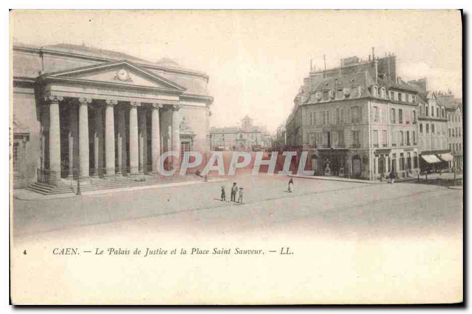 CPA Palais de Justice et la place Saint Sauveur Caen