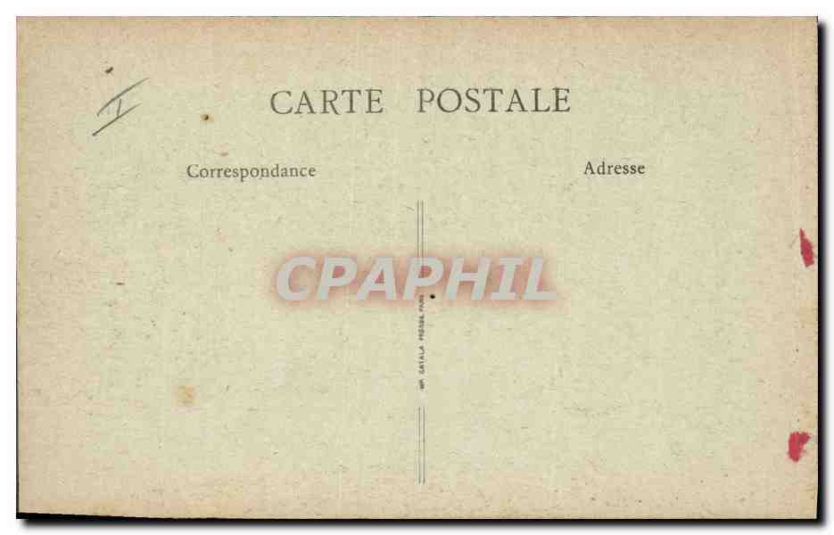 CPA Palais de Justice Chambery — Verso