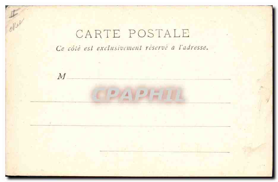 CPA Palais de Justice Chateauroux — Verso