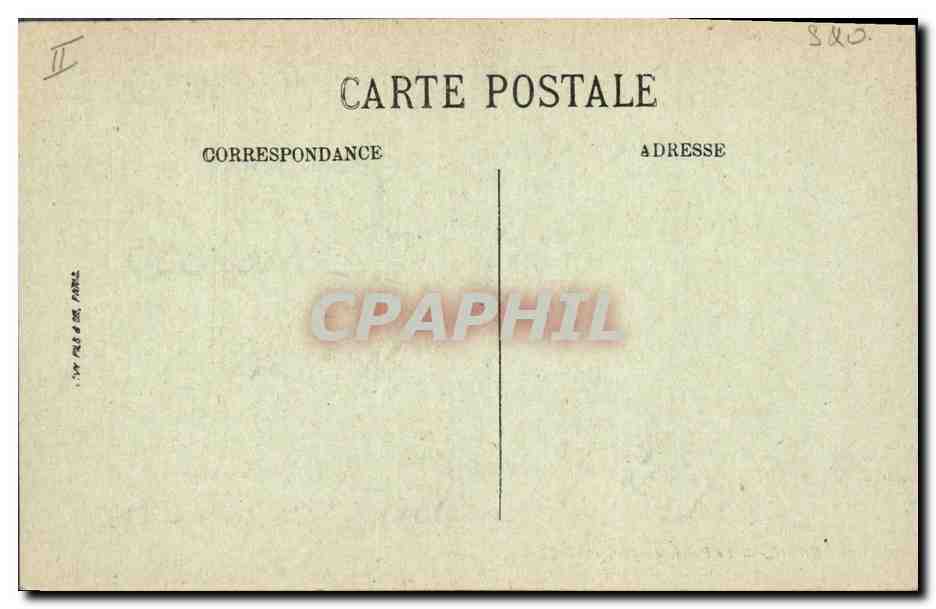 CPA Palais de Justice Corbeil — Verso