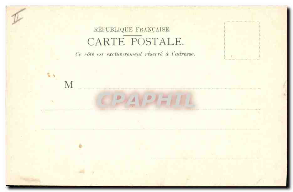 CPA Palais de Justice Carpentras La salle des Assises — Verso