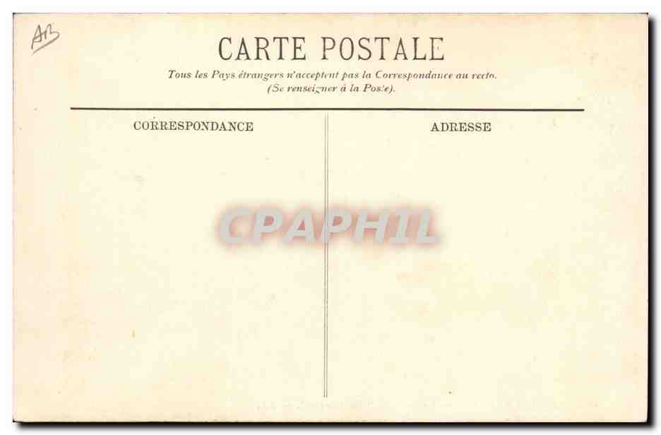 CPA Bateau de Guerre Villefranche Le cuirasse Du Chayla — Verso