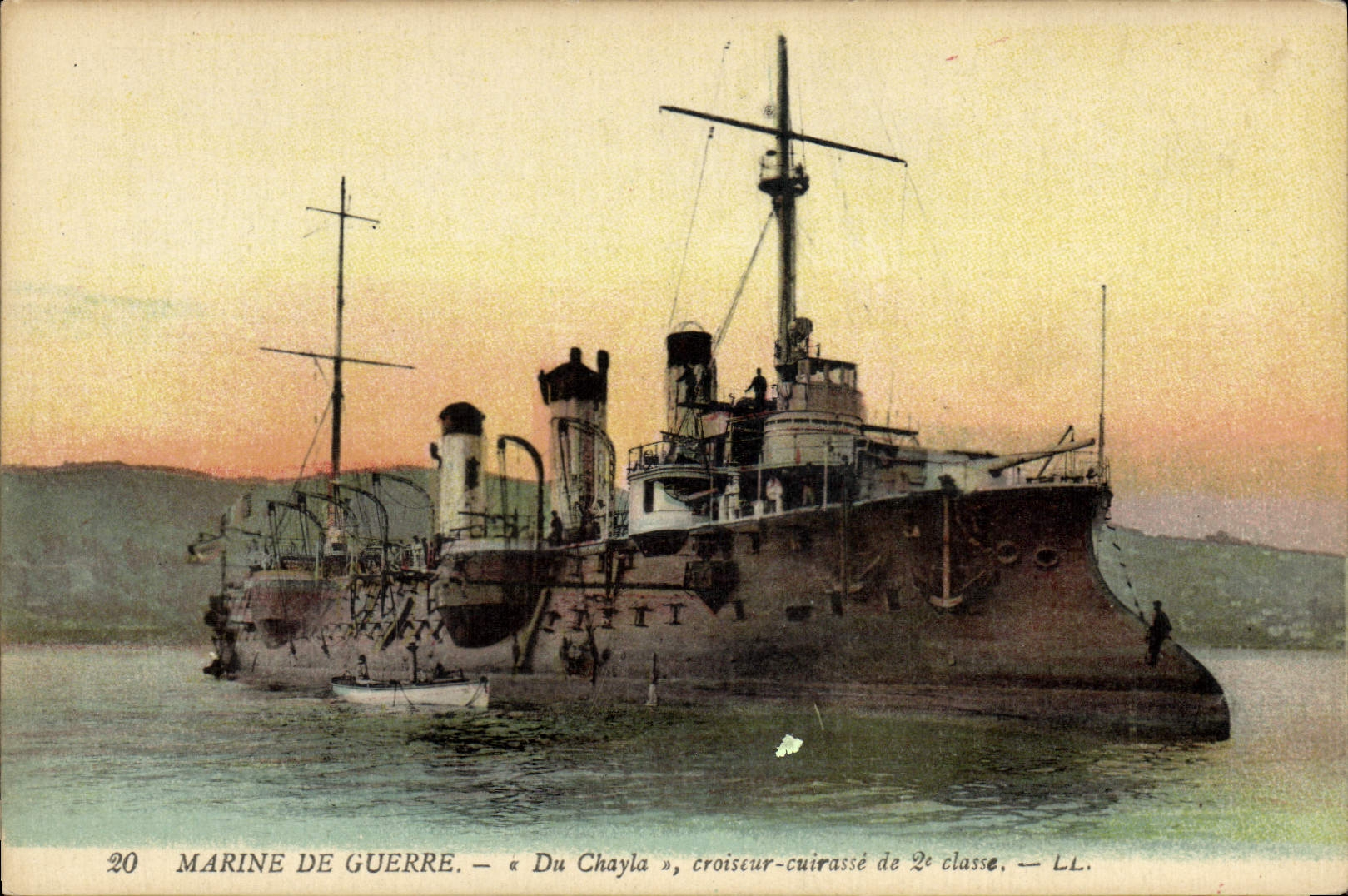 Marine de guerre — « Du Chayla », croiseur-cuirassé de 2e classe — LL. — n°20