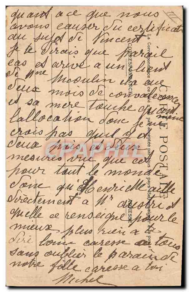 CPA Bateau de Guerre Le Charlemagne Cuirasse d'escadre faisant Tir des pieces de 305mm — Verso