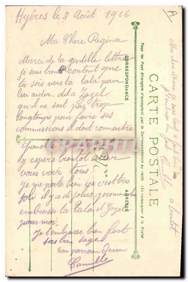 CPA Bateau de Guerre Claymore Contre torpilleur — Verso