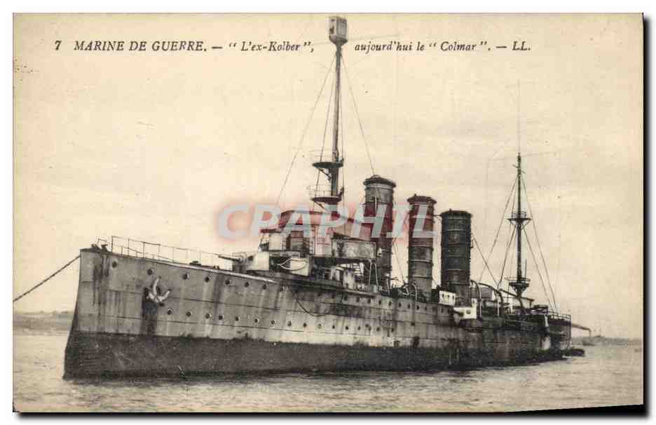 Navire de guerre — L'ex-Kolber, aujourd'hui le Colmar — LL.
