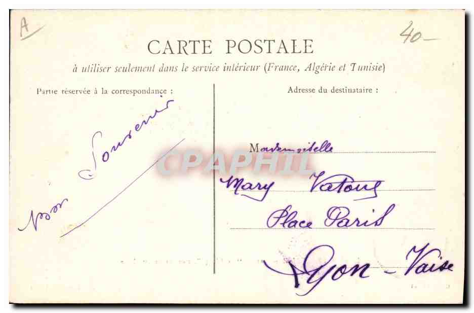 Marine Française — 1913 — "Le Chanzy", croiseur de 1ère classe — Clavel, éditeur, Toulon — Reverso