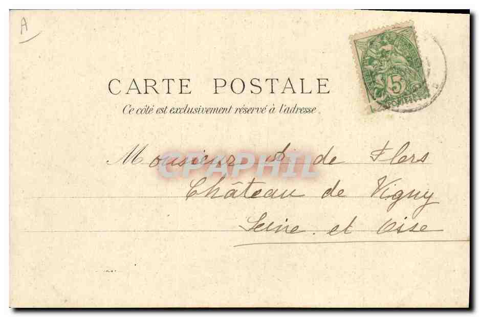 Chanzey — Croiseur cuirassé à 2 tourelles — Collection Villiard, Quimper, n° 810 — Verso