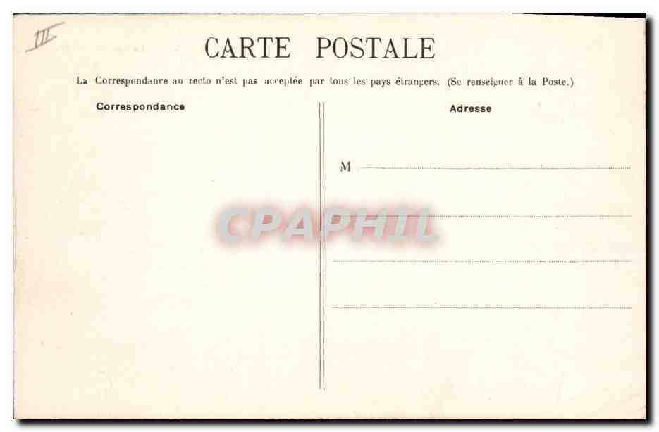 CPA Dunkerque La Sous Prefecture  — Verso