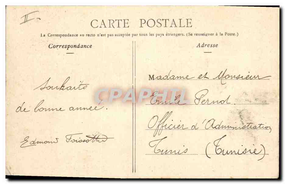 CPA Prefecture Dijon Ancien Hotel Bouhier de Lantenay — Verso