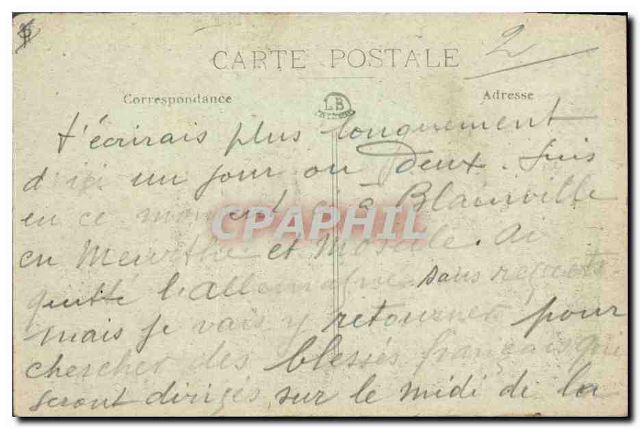 CPA Prefecture Dijon Ancien Hotel Bouhier de Lantenay — Verso
