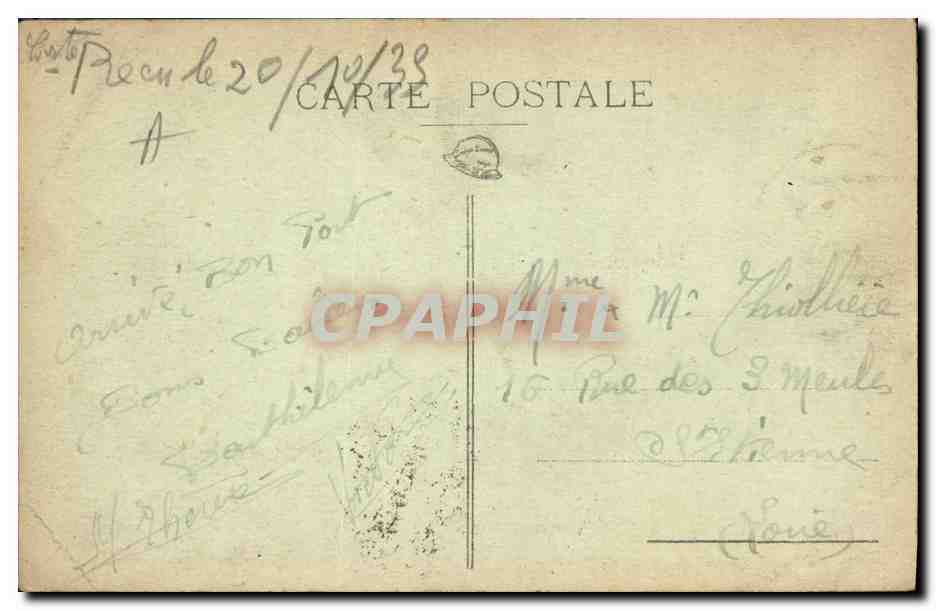 CPA Prefecture Dijon Ancien Hotel Bouhier de Lantenay — Verso