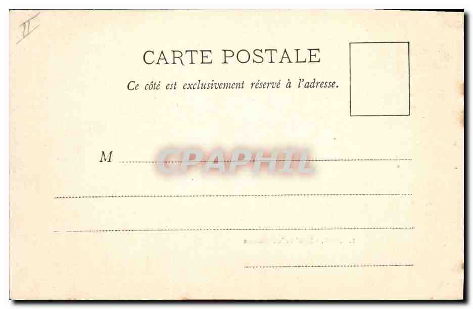 CPA Foix Hotel de la Prefecture  — Verso