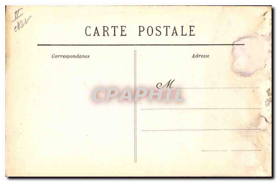 CPA Folklore Jeune fille de Chateauneuf du Faou — Verso