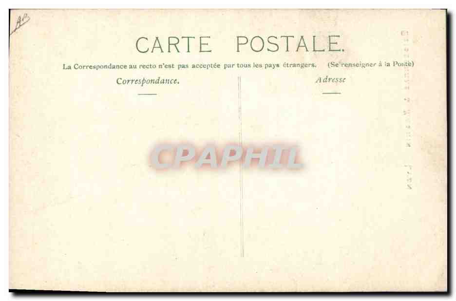 CPA Folklore Bretagne — Verso
