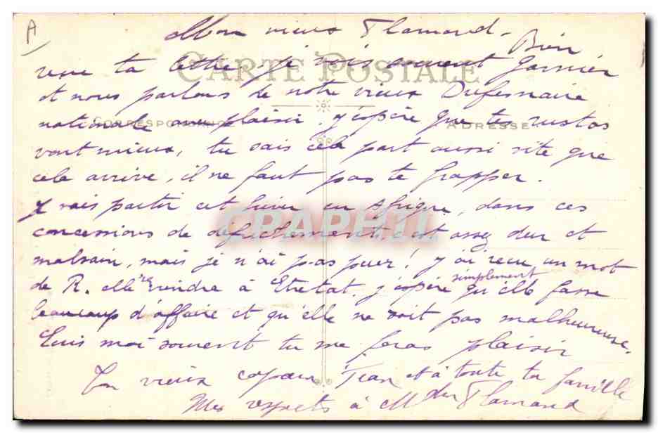 CPA Folklore Maries de Beuzec Mariage — Verso