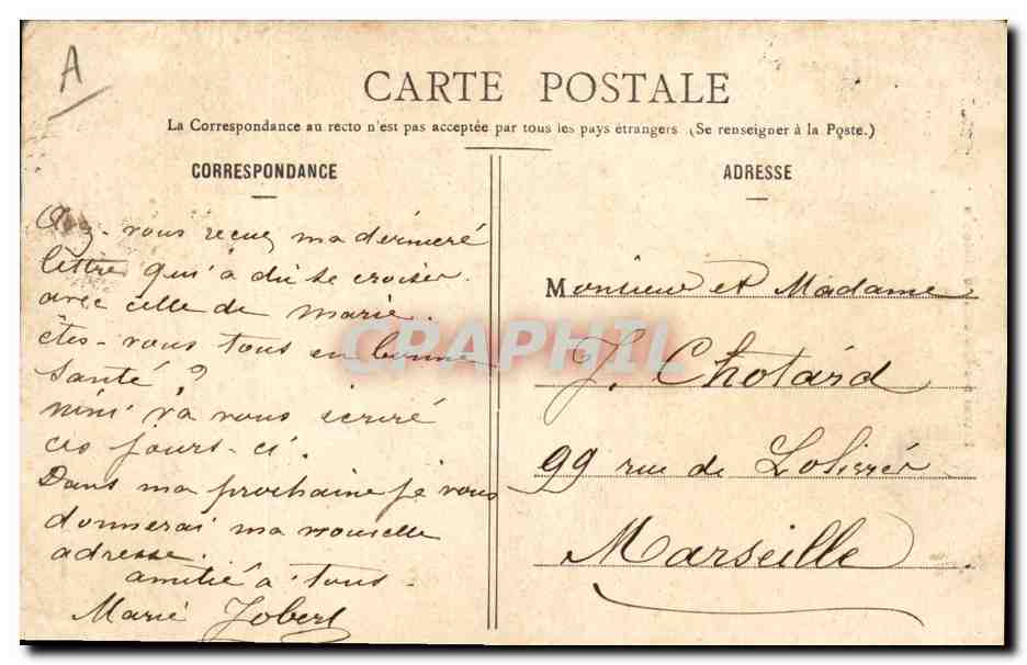 CPA Folklore Guemene sur Scorff — Verso
