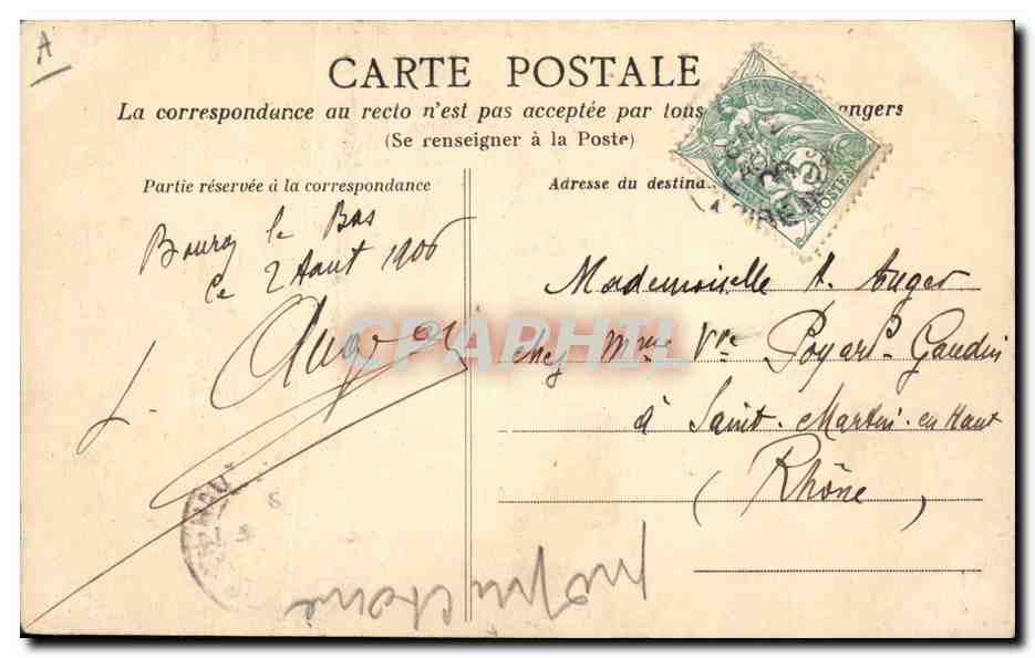 CPA Folklore Costume de la Croisicaise — Verso