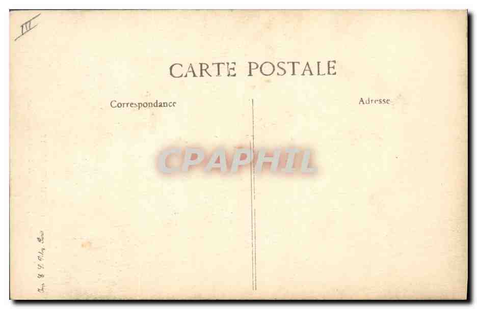 CPA Folklore Jeune fille de Scaer et Bannalec — Verso