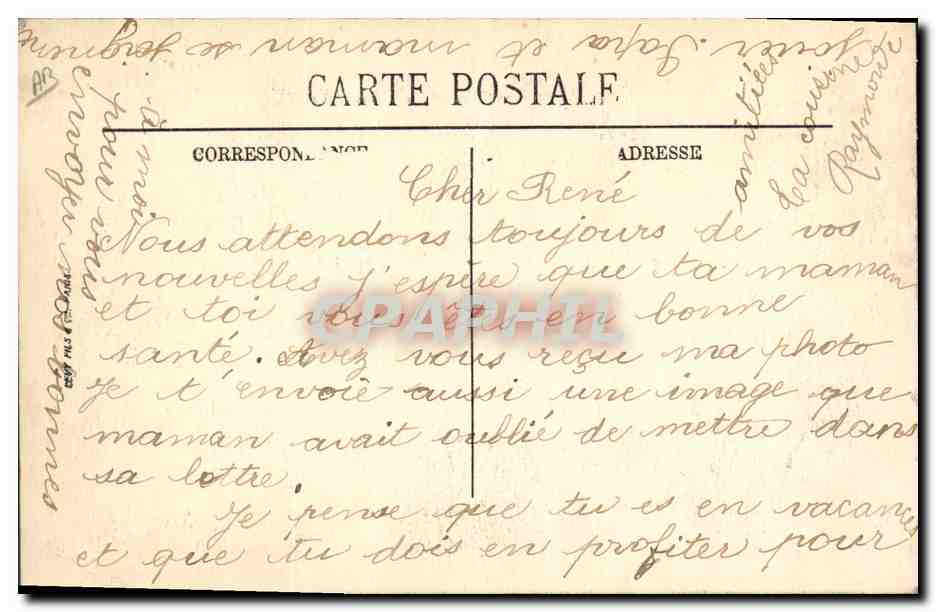 CPA Folklore Bretagne — Verso