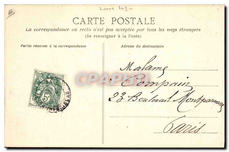 CPA Folklore Bourg de Batz Le jour des accordailles — Verso
