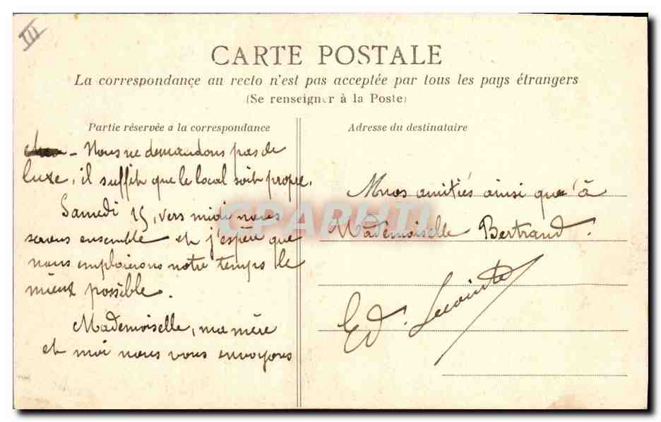 CPA Folklore A la veillee Bretagne — Verso