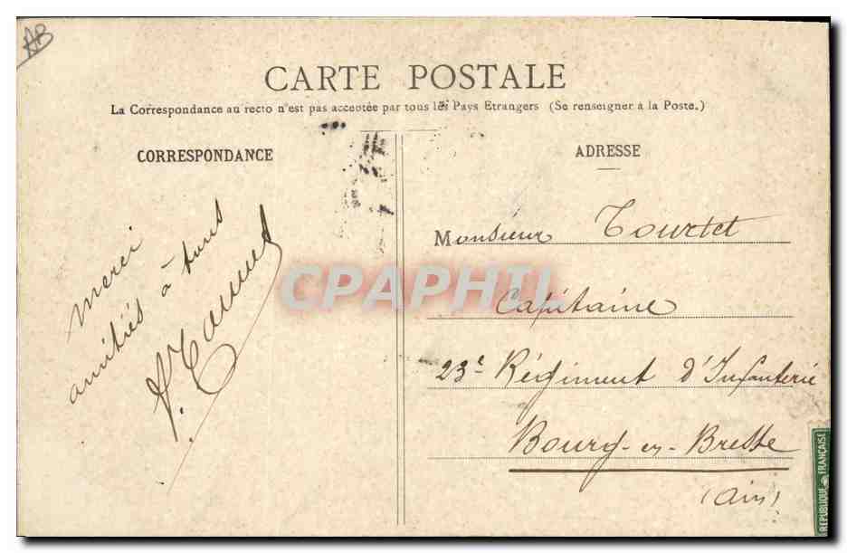 CPA Folklore Morbihan Vieux breton du Faouet — Verso