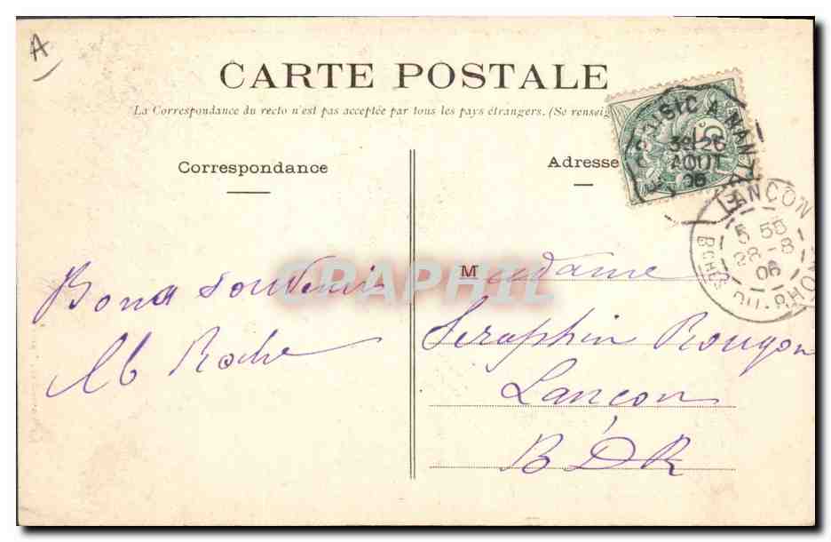 CPA Folklore Au Pays des Paludiers Jeune Paludier — Verso