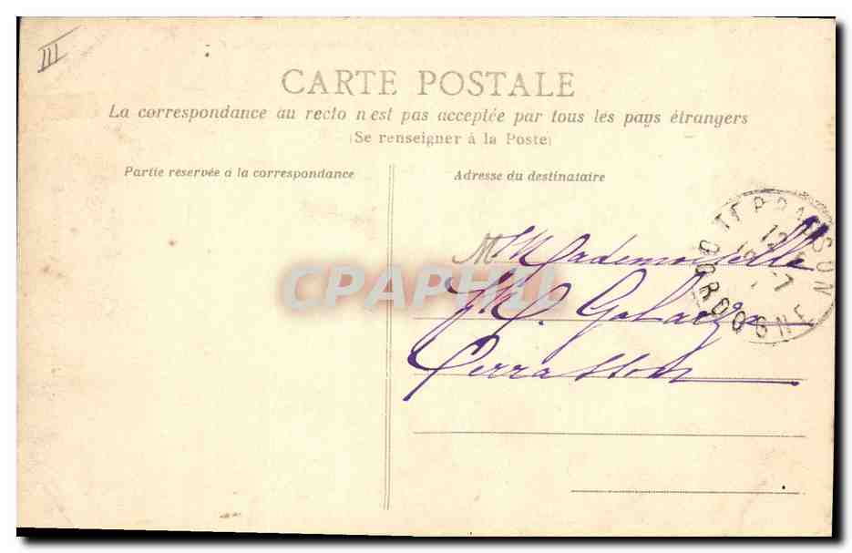 CPA Folklore Jeune bretonne — Verso