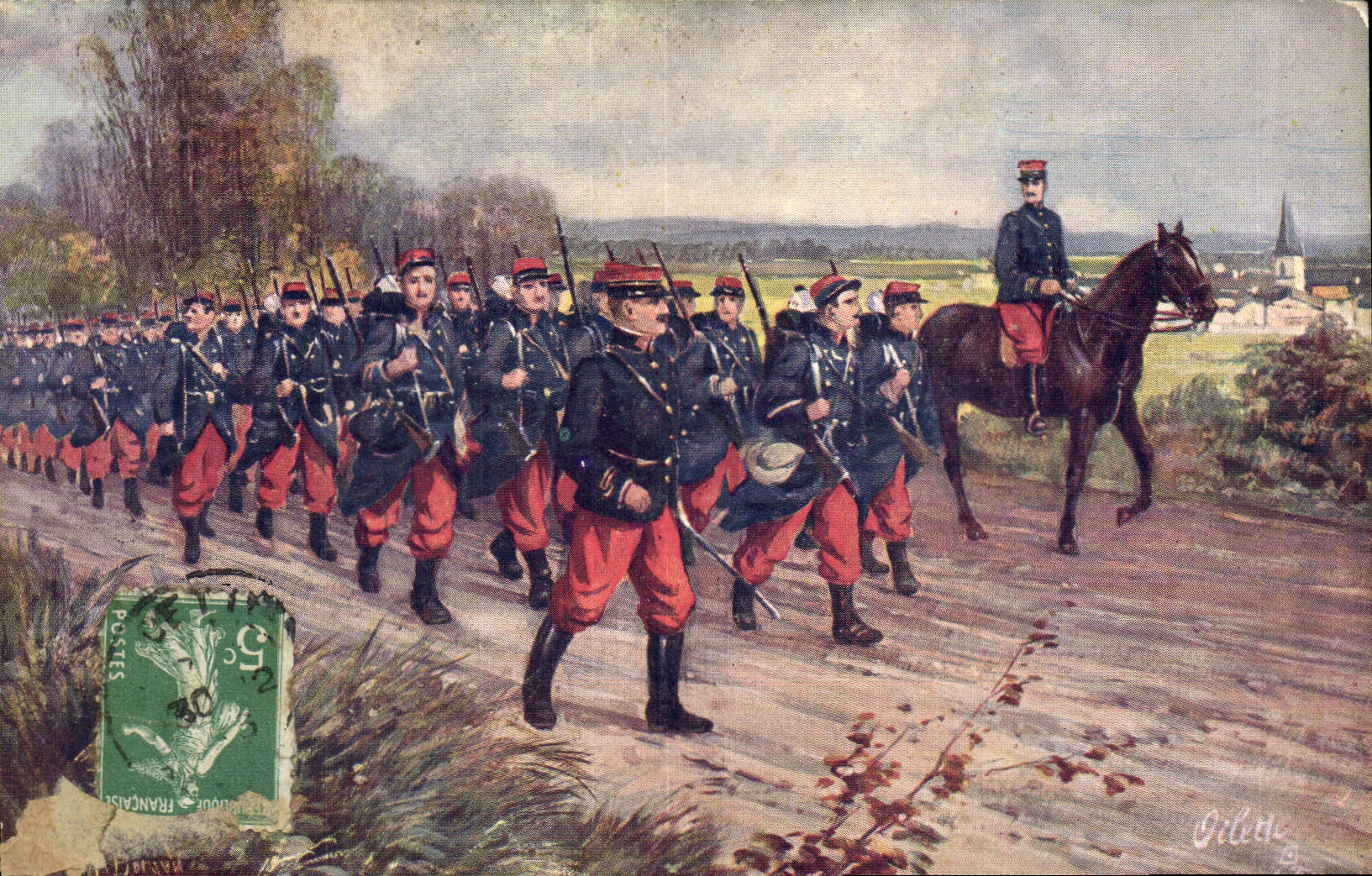 Infanterie française — Les Armes Français — Série 884 — Éditeur Tuck