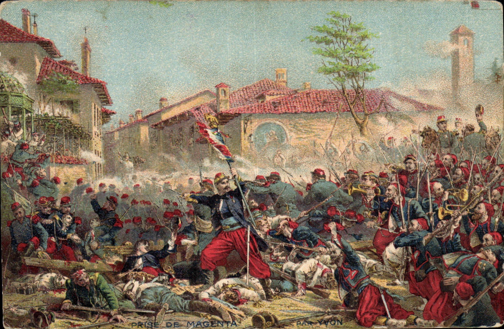 Prise de Magenta — Guerre franco-italienne 1859 — par Yvon