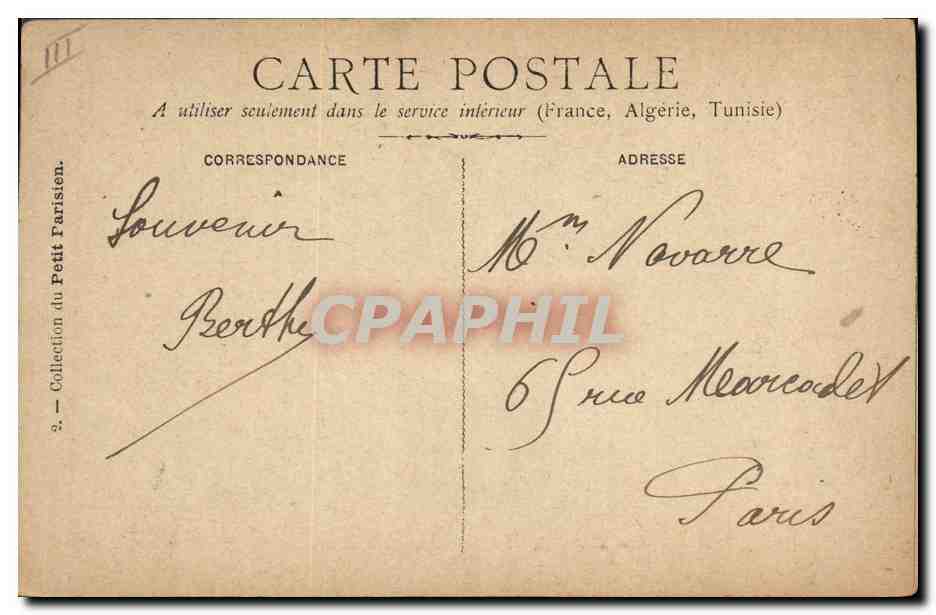 Distribution des Drapeaux — 14 Juillet 1880 — Éditeur Pichat — Rückseite
