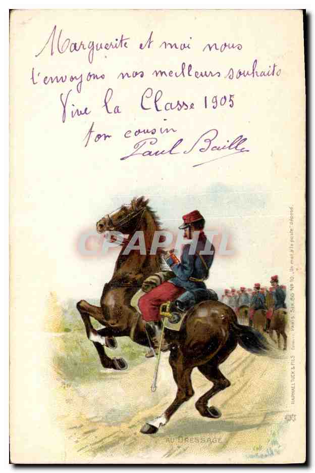 Cavalier en tenue de la classe 1905 — éditeur HUMPHREY & FILS, n° 346066