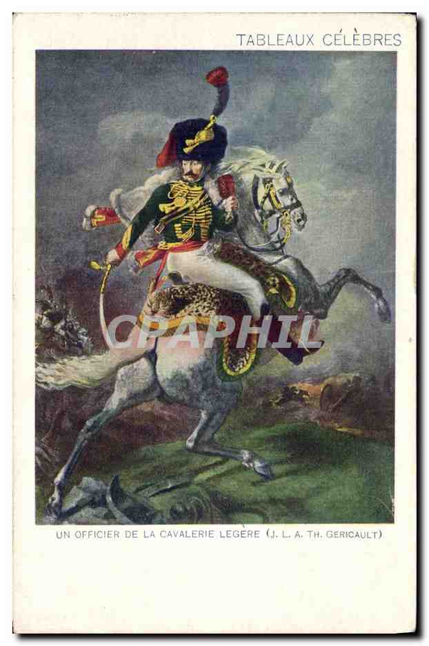 CPA Militaria Un officier de la cavalerie legere Gericault 