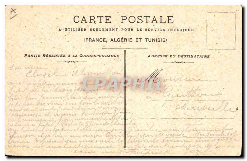 CPA Militaria Vive la classe — Verso