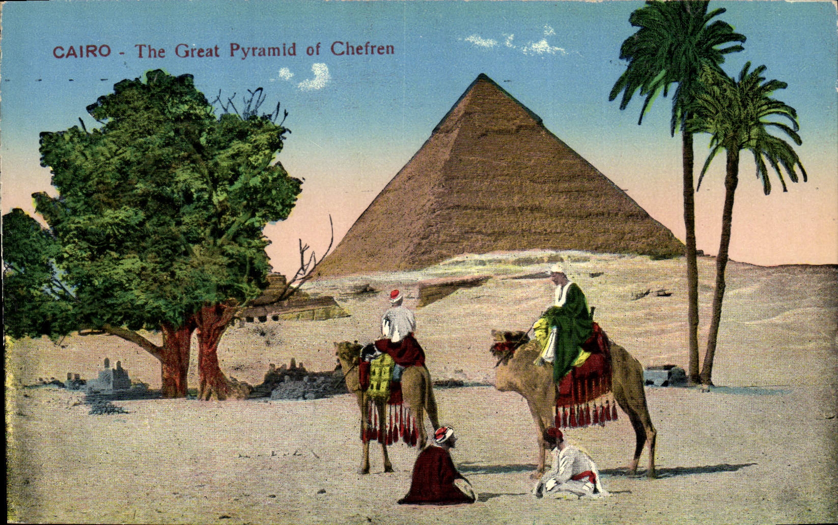 CAIRO - The Great Pyramid of Chefren — éditeur The Cairo Post-Card Trust, série 646