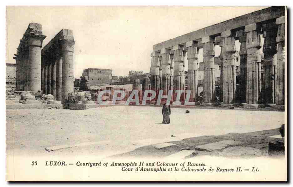 Luxor — Courtyard of Amenophis II and Colonnades of Ramses II — LL