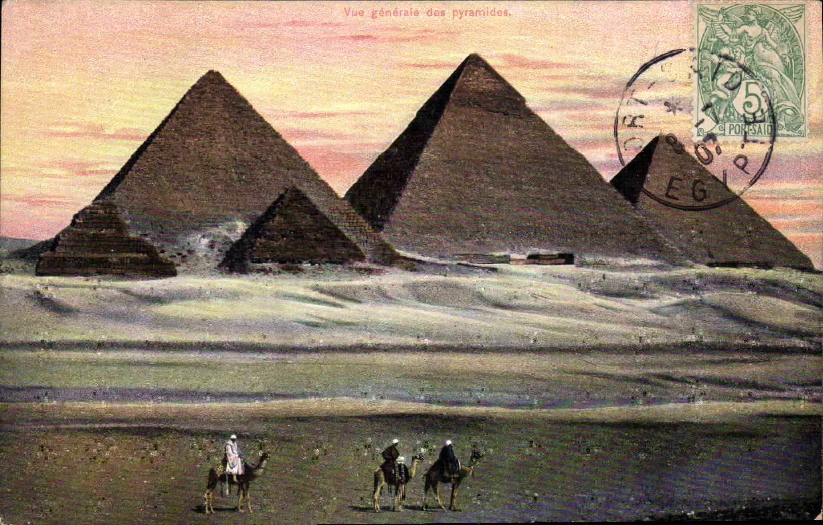 Vue générale des pyramides — Égypte — éditeur non identifié, n° de série non visible