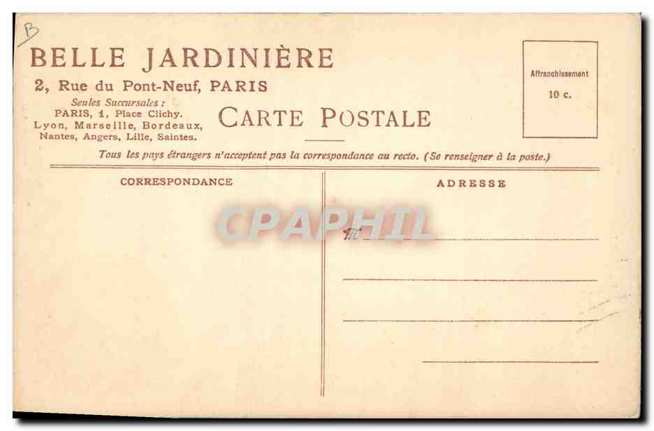 CPA Fantaisie (dessin a la main) Paysages — Rückseite